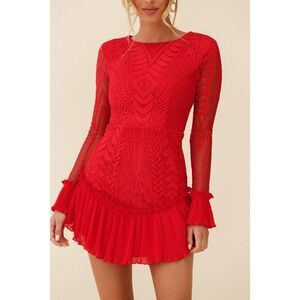 Sage + Paige The Only Muse Red Mini Dress